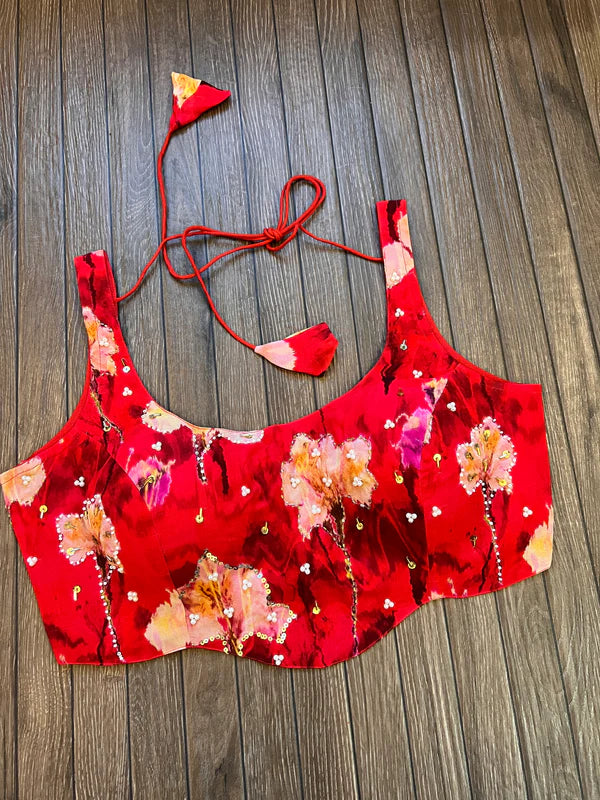 Crimson Charm Blouse