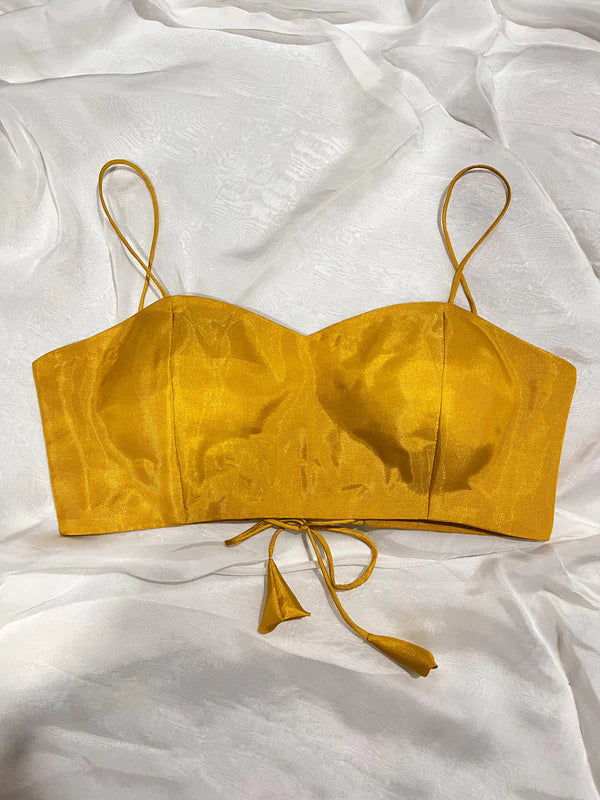 Golden Glow Silk Blouse