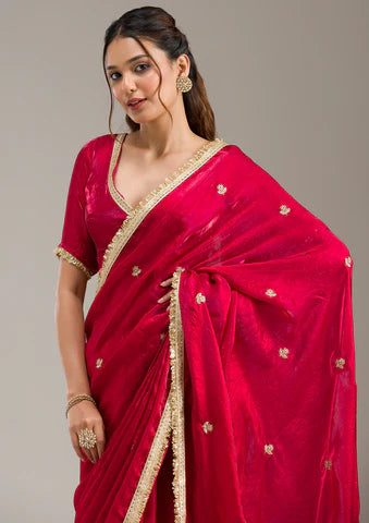 Royal Maroon Banarasi Silk Saree